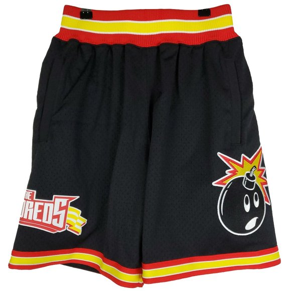 The Hundreds Mitchell & Ness NBA Jersey Shorts XS XSmall Atom‎ Bomb Black NWT - Picture 1 of 9